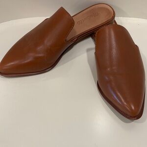GUC Brown Leather Mules by Madewell